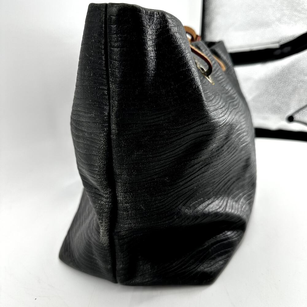 Dooney & Bourke Grommet Shopper Tote Bag Leather Classic Black OS #9L880 - Picture 3 of 8